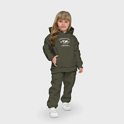 Детский костюм оверсайз Always Looking Forward Streetwear, цвет: хаки — фото 2