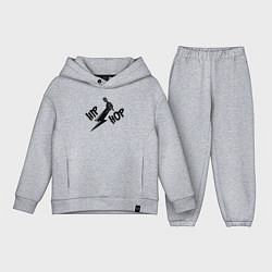 Детский костюм оверсайз Хип-хоп музыка, цвет: меланж