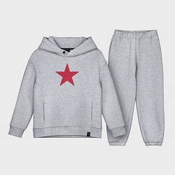 Детский костюм оверсайз USSR red star, цвет: меланж