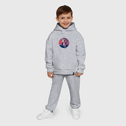 Детский костюм оверсайз Гордый апачи, цвет: меланж — фото 2