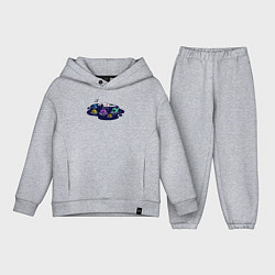 Детский костюм оверсайз Космическое плавание, цвет: меланж