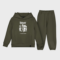 Детский костюм оверсайз Slipknot - skeleton girl, цвет: хаки