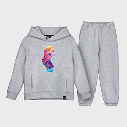 Детский костюм оверсайз Космос девушка профиль