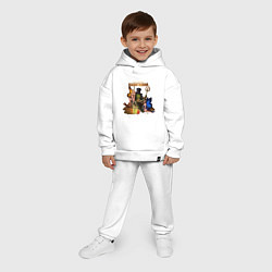 Детский костюм оверсайз Капитолий - Сэр Троглодит, цвет: белый — фото 2