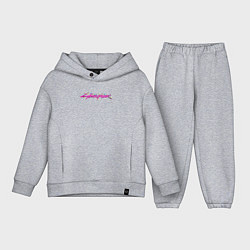 Детский костюм оверсайз Гирлянда Cyberpunk 2077, цвет: меланж