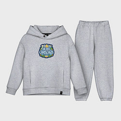 Детский костюм оверсайз Весёлого рождества, цвет: меланж