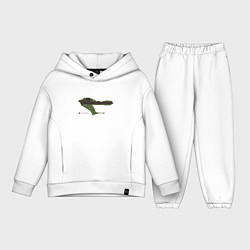Детский костюм оверсайз Клингонская хищная птица, цвет: белый