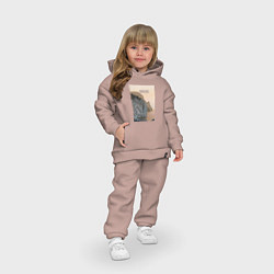 Детский костюм оверсайз Горная душа, цвет: пыльно-розовый — фото 2