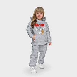 Детский костюм оверсайз Том и Джерри - погоня, цвет: меланж — фото 2