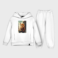 Детский костюм оверсайз Cool Lion New Yorker - ai art