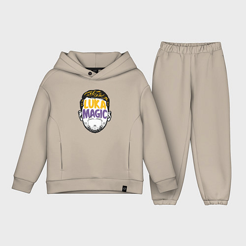 Детский костюм оверсайз Luka magic face / Миндальный – фото 1