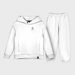 Детский костюм оверсайз Wolf Chan in pocket, цвет: белый