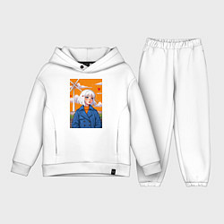 Детский костюм оверсайз В потоке чувств, цвет: белый