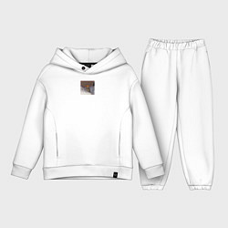 Детский костюм оверсайз Brimstone cat meme Valorant, цвет: белый