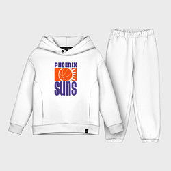 Детский костюм оверсайз Phoenix Suns team, цвет: белый
