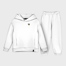 Детский костюм оверсайз Щит с гербо Российской Империи Христианский, цвет: белый