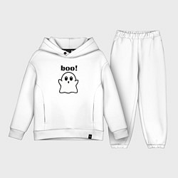 Детский костюм оверсайз Хэллоуин, милое привидение, цвет: белый