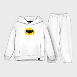 Детский костюм оверсайз Hero Batman, цвет: белый