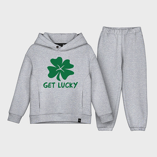 Детский костюм оверсайз Get lucky / Меланж – фото 1