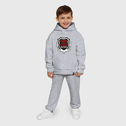 Детский костюм оверсайз Тойота моторс герб, цвет: меланж — фото 2