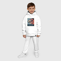 Детский костюм оверсайз Мопс, цвет: белый — фото 2