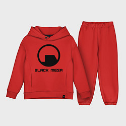 Детский костюм оверсайз Black Mesa: Logo, цвет: красный