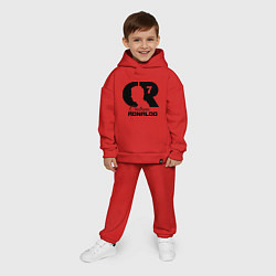 Детский костюм оверсайз CR Ronaldo 07, цвет: красный — фото 2