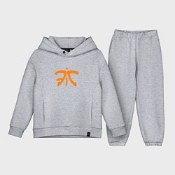 Детский костюм оверсайз Fnatic Logo, цвет: меланж