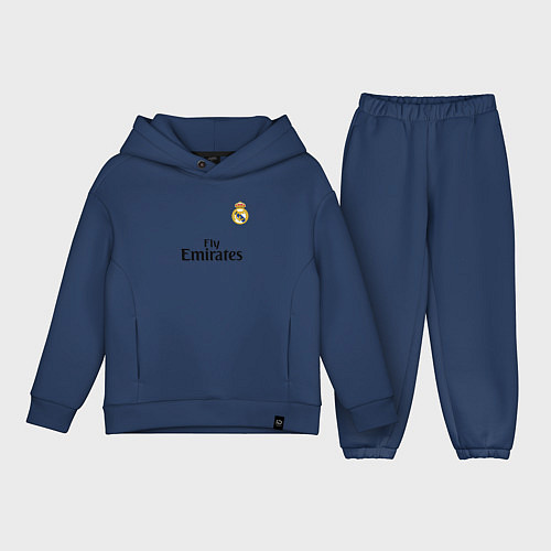 Детский костюм оверсайз Real Madrid: Fly Emirates / Тёмно-синий – фото 1