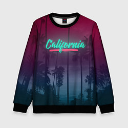 Свитшот детский California, цвет: 3D-черный