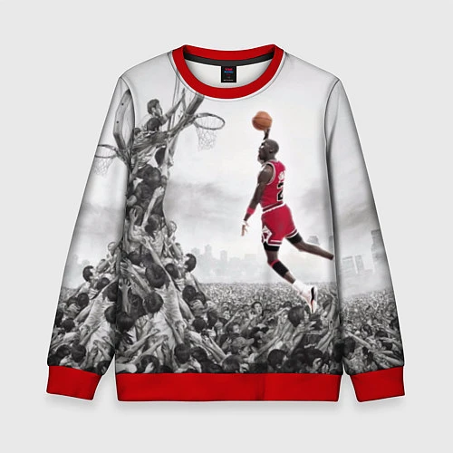 Детский свитшот Michael Jordan NBA / 3D-Красный – фото 1