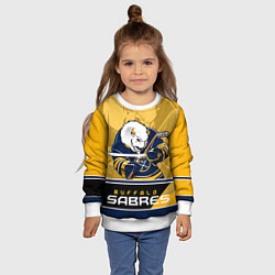 Свитшот детский Buffalo Sabres, цвет: 3D-белый — фото 2