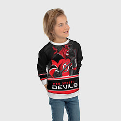 Свитшот детский New Jersey Devils, цвет: 3D-белый — фото 2