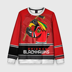 Свитшот детский Chicago Blackhawks, цвет: 3D-белый