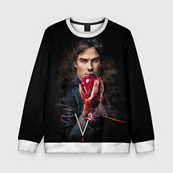 Свитшот детский Damon Salvatore V3, цвет: 3D-белый