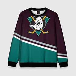 Свитшот детский Anaheim Ducks, цвет: 3D-черный