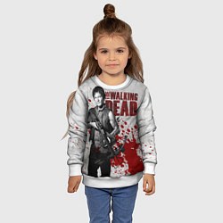 Свитшот детский Walking Dead: Deryl Dixon, цвет: 3D-белый — фото 2