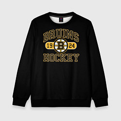 Свитшот детский Boston Bruins: Est.1924, цвет: 3D-черный