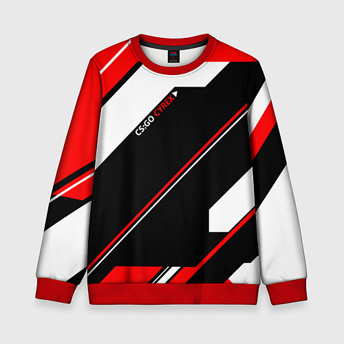 Детский свитшот CS:GO Cyrex Style / 3D-Красный – фото 1