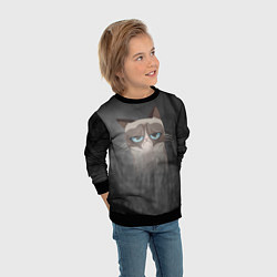Свитшот детский Grumpy Cat, цвет: 3D-черный — фото 2