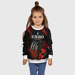 Свитшот детский CS:GO Survivor Z Style, цвет: 3D-белый — фото 2