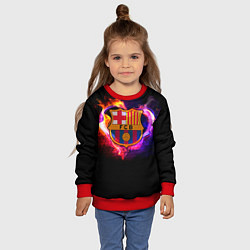 Свитшот детский Barcelona7, цвет: 3D-красный — фото 2