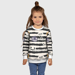 Свитшот детский Хэллуин 5, цвет: 3D-белый — фото 2