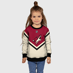 Свитшот детский NHL: Arizona Coyotes, цвет: 3D-черный — фото 2