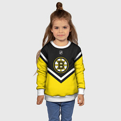 Свитшот детский NHL: Boston Bruins, цвет: 3D-белый — фото 2