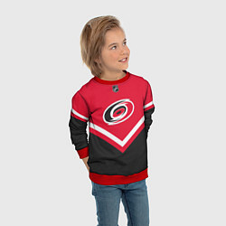 Свитшот детский NHL: Carolina Hurricanes, цвет: 3D-красный — фото 2