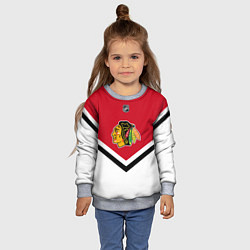 Свитшот детский NHL: Chicago Blackhawks, цвет: 3D-меланж — фото 2