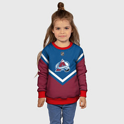 Свитшот детский NHL: Colorado Avalanche, цвет: 3D-красный — фото 2