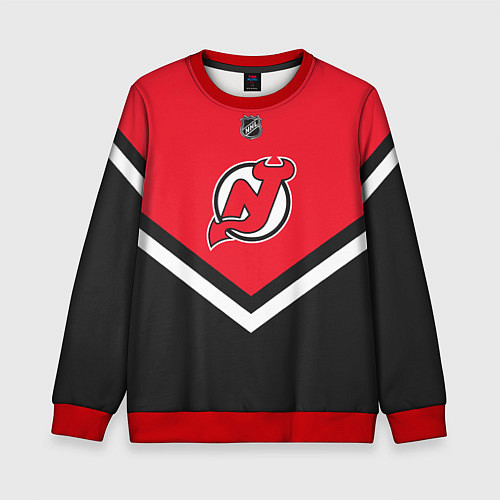 Детский свитшот NHL: New Jersey Devils / 3D-Красный – фото 1