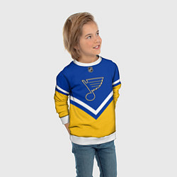 Свитшот детский NHL: St. Louis Blues, цвет: 3D-белый — фото 2